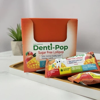 Льодяник Denti Pop без цукру з ксилітом (манго) 40 шт