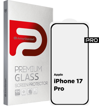 Захисне скло ArmorStandart Pro для Apple iPhone 17 Pro Black (ARM86412)