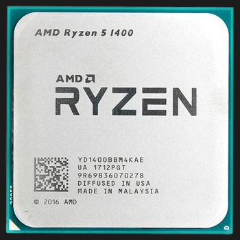 Процессор sAM4 AMD Ryzen 5 1400 3.2GHz 4/8 384kB+384kB+8MB DDR4 2400/2666 65W б/у