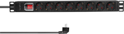 Мережевий фільтр Logilink 8 розеток 2 м Black (PDU8C01)