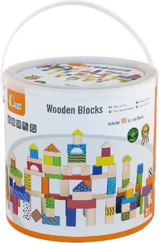Набір будівельних блоків Viga Toys 100 шт (3 см) (59696)