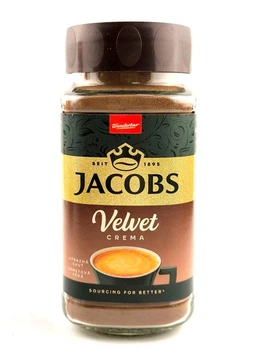 Розчинна кава Jacobs Velvet Crema з кремовою пінкою 200 г