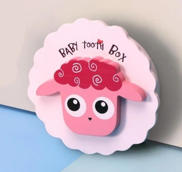 Сувенирная коробка для сохранения молочных зубов Argo Baby Tooth Box Барашек розовая 50261