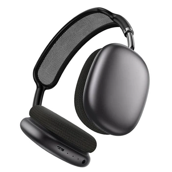 Беспроводные Bluetooth наушники с микрофоном BOROFONE BO35 Plus и активным шумоподавлением ANC, BT5.4. 400mAh, AUX, Type-C, до 45 часов работы Grey