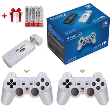 Игровая консоль 128Gb 11000+ отборных игр Linux Y6 Powkiddy Boyhom + Подарок 4 батарейки для контроллеров