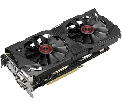 Видеокарта PCIe Nvidia GeForce GTX 970 4GB ASUS STRIX GTX970-DC2OC-4GD5 бу - Б/У