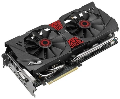 Видеокарта PCIe Nvidia GeForce GTX 980 4Gb ASUS STRIX GTX980-DCOC-4GD5 (DVI, HDMI, 3 x DisplayPort) бу - Б/У