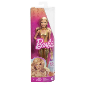 Лялька Barbie Модниця у золотистому комбінезоні (HRH19)