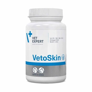 ВетоСкин VetExpert VetoSkin для собак и кошек с дерматологическими нарушениями, 60 капсул