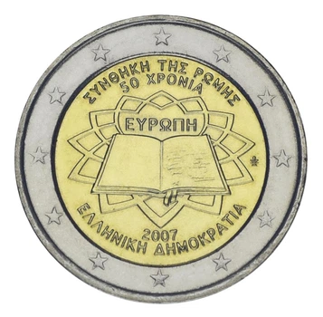 Монета Греція 2 євро 2007 «Римський договір» UNC (KM#216)
