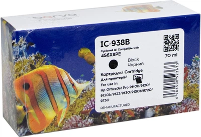 Картридж Barva совместимый с HP 938 (4S6X8PE) 70 мл 1250 стр Black (IC-938B)