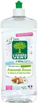 Жидкость для мытья посудыL'Arbre Vert Сладкий миндаль и Цвет абрикоса 750 мл (3450601047237)