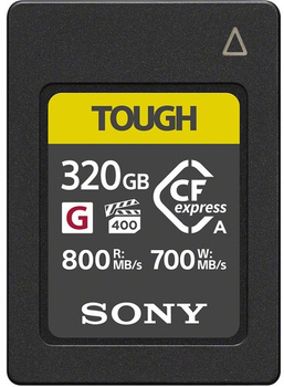 Karta pamięci Sony CFexpress Type A 320GB R800/W700MB/s Tough (CEAG320T.SYM)
