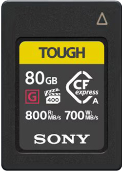 Karta pamięci Sony CFexpress Type A 80GB R800/W700MB/s Tough (CEAG80T.SYM)