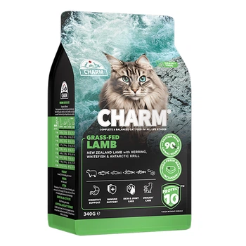 Сухой беззерновой холистик корм Charm Grass-Fed Lamb для кошек всех пород и возрастов, с ягненком 340 г (816551001546)