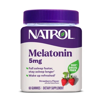 Melatonin 5mg - 60 gummies мелатонін 5 мг у жувальній формі для швидшого засинання, спокою та нічного відновлення