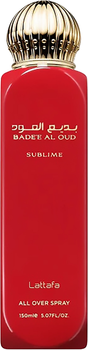 Perfumowany spray do ciała Lattafa Bade'e Al Oud Sublime 150 ml (6290362345046)