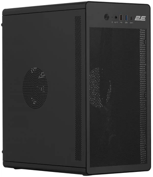 Корпус Mini-Tower без БЖ 2E Credo V285B (mATX, 1xUSB3.0, 1xUSB2.0, 1xType-C, чорний)
