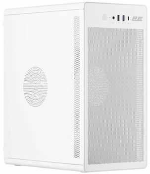 Корпус Mini-Tower без БЖ 2E Credo V285W (mATX, 1xUSB3.0, 1xUSB2.0, 1xType-C, білий)