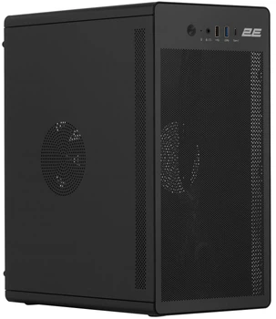 Корпус Mini-Tower з БЖ 400Вт 2E Credo V285B-400 (mATX, 1xUSB3.0, 1xUSB2.0, 1xType-C, чорний)