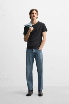 Джинси ZARA Straight Fit синій 1538/455/400 32