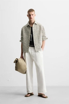 Сорочка верхня Zara бежевий 6861/699/064 M