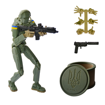 Рухома фігурка солдата D.Army 13 конструктор (Dummy Lucky 13)