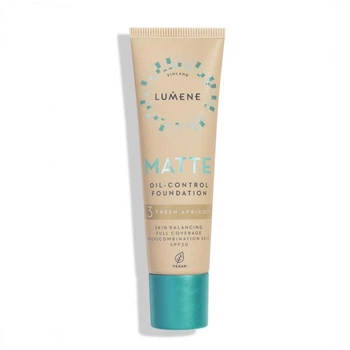Тональная основа LUMENE MATTE SPF 20 матирующая №3 Fresh Apricot 30 мл (6412600847277)