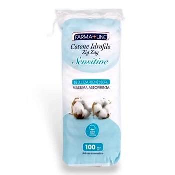 Вата FARMA+LINE SENSITIVE, 100 г