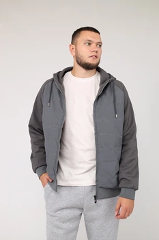 Куртка мужская 4XL цвет темно-серый No Brand ЦБ-00279737