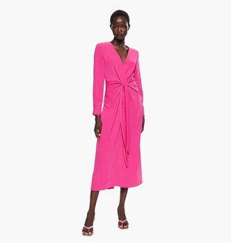 Платье Mango Bow Pink 37034398 S