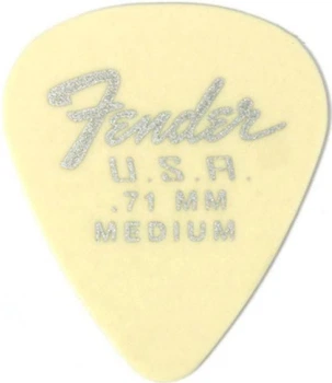 Набір медіаторів Fender Dura-Tone Delrin Picks 0.71 Mm, 351 Shape - 12 Pack Olympic White
