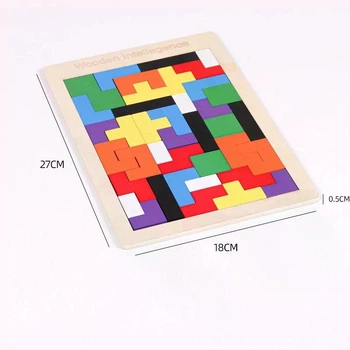 Різноколірний пазл-головоломка для дітей Tangram