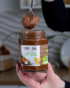 Крем-мед Grosn Какао-фундук, 350 г