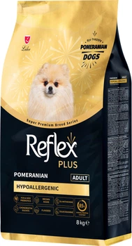 Повноцінний та збалансований сухий корм Reflex Plus Pomeranian Adult для собак породи померанський шпіц 8кг (8698995036313)