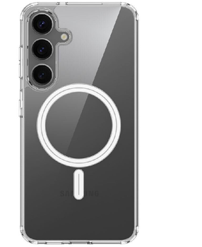 Чохол силіконовий MagSafe для Samsung Galaxy S25 Прозорий 72496