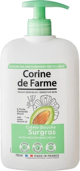 Гель-крем для душу Corine de Farme Солодкий мигдаль 750 мл (3468080411289)