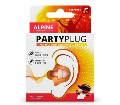 Универсальные беруши для музыки и вечеринок Alpine PartyPlug