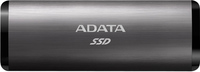 Dysk SSD ADATA SE760 256GB USB 3.2 Type-C 3D NAND TLC Titanium Gray (ASE760-256GU32G2-CTI) External