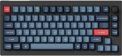 Klawiatura bezprzewodowa Keychron V1 Max Gateron Jupiter Red QMK Ang./Ukr Wireless/Bluetooth/USB Black (V1MD1_KEYCHRON)