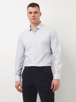 Рубашка хлопковая мужская Massimo Dutti 173467403p07 S Голубая (1000000052564)