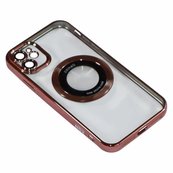 Магнитный чехол XON PhoneCase Magnetic для iPhone 11 (PCMC1111100P 8321) Розовый/Прозрачный