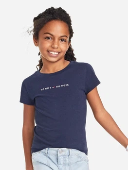 Детская футболка для девочки Tommy Hilfiger 899956925 98 см Синяя (1159837581)