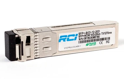 Модуль оптичний RCI SFP+-BIDI-12-20D (10G, 20km, LC, Tx 1270nm)