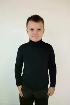 Гольф дитячий універсальний з начосом ТЕМНО СИНІЙ, 152 см