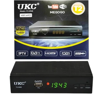 ТВ-тюнер UKC DVB-T2 0968 с Wi-Fi Full HD и возможностью просмотра YouTube 6922