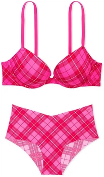 Комплект женского белья Victoria's Secret PINK Wear Everywhere (лиф + трусики cheeky) 36C / L