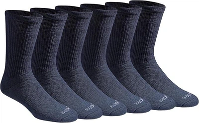 Комплект рабочих носков с контролем влажности Dickies Dri-tech Mid-Calf Socks 6-Pack Color: Navy (I11750) US6-12 EU39-45 24-30см