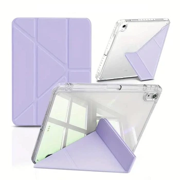 Чохол iPad 10/11 A16 2022-2025 Acrylic Clear Frame Transformer Pen Slot lilac