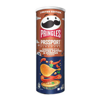 Чипсы Pringles Passport Flavours Moroccan Style Roasted Pepper & Hummus 165g